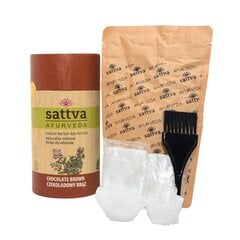 Травяная краска для волос шоколадно-каштановый Шоколадный коричневый Sattva Аюрведа, 150 г цена и информация | Краска для волос | 220.lv