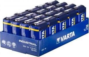 Varta Industrial 9V elementi, 20 gab.. cena un informācija | Baterijas | 220.lv