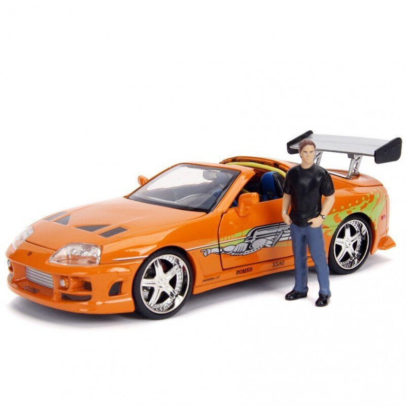 Automašīna Ātrs un bez žēlastības Briano Toyota Supra Action cena un informācija | Rotaļlietas zēniem | 220.lv