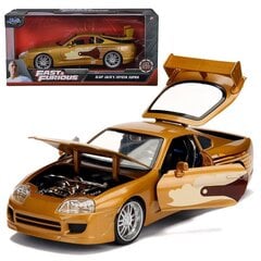 Automašīna Ātrs un bez žēlastības Toyota Supra 1995 1:24 cena un informācija | Rotaļlietas zēniem | 220.lv