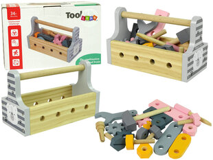 Instrumentu komplekts zēniem Lean Toys, koka cena un informācija | Rotaļlietas zēniem | 220.lv