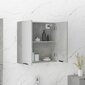 Spoguļa vannas istabas skapis, betona pelēkā krāsā, 64x20x67cm cena un informācija | Vannas istabas skapīši | 220.lv