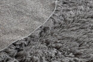 Vilnas paklājs apļveida pelēks cena un informācija | Paklāji | 220.lv