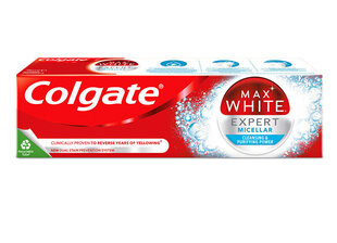Balinošā zobu pasta Max White Expert Micellar 75 ml cena un informācija | Colgate Smaržas, kosmētika | 220.lv