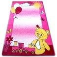 Bērnu paklājs HAPPY C210 rozā Teddy lācis