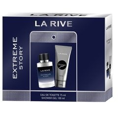 Komplekts vīriešiem: La Rive Extreme Story EDT 75 ml + dušas želeja 100 ml цена и информация | Мужские духи | 220.lv