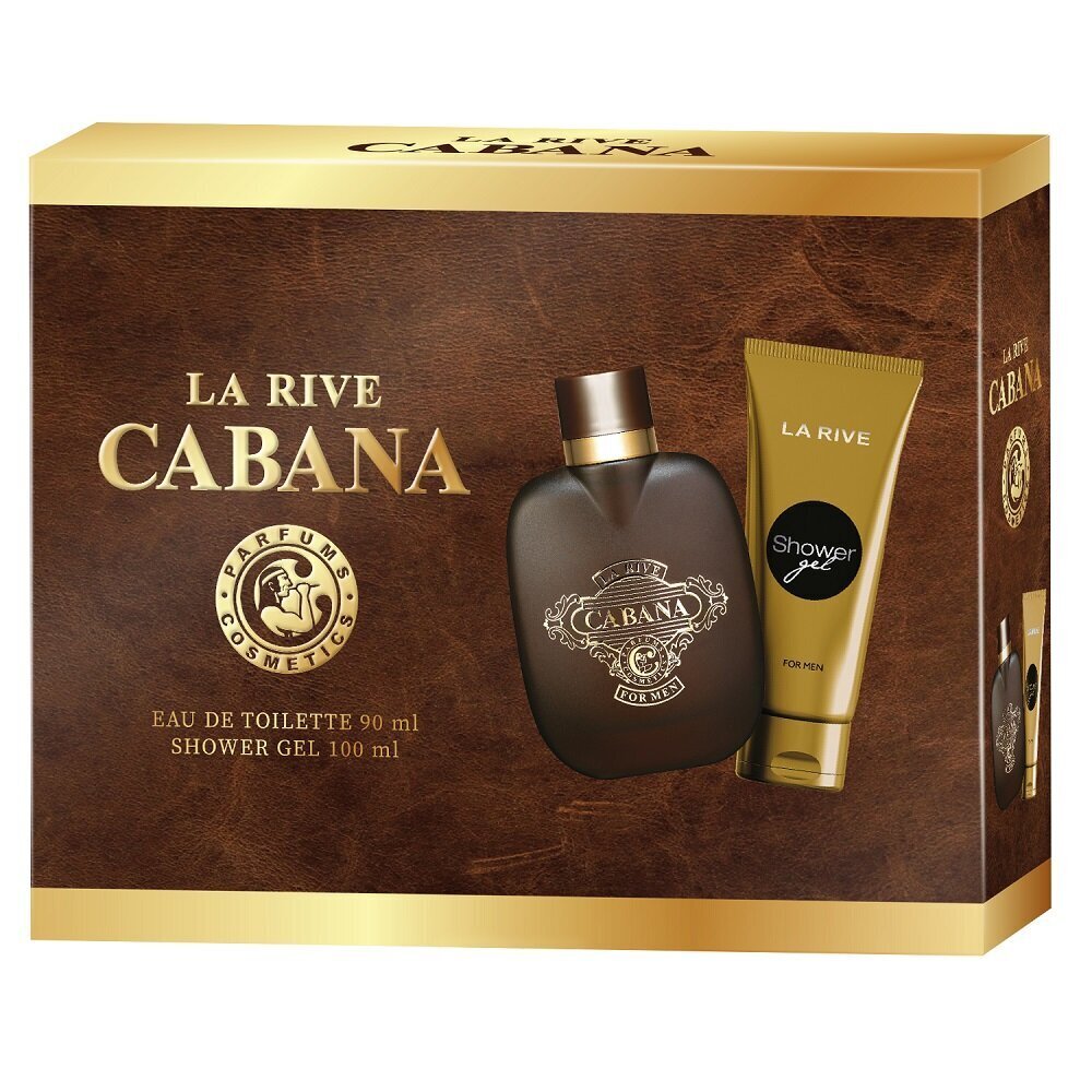 Komplekts vīriešiem: La Rive Cabana EDT 90 ml + dušas želeja 100 ml cena un informācija | Vīriešu smaržas | 220.lv