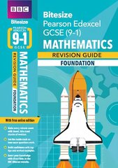 BBC Bitesize Edexcel GCSE (9-1) Maths Foundation Revision Guide for home   learning, 2021 assessments and 2022 exams: for home learning, 2022 and 2023 assessments and exams цена и информация | Книги для подростков и молодежи | 220.lv