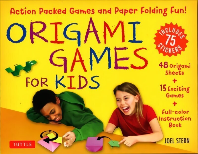 Origami Games for Kids Kit: Action Packed Games and Paper Folding Fun! [Origami Kit with Book, 48 Papers, 75 Stickers, 15 Exciting Games, Easy-to-Assemble Game Pieces], 48 Sheets of Folding Paper plus Stickers plus Easy-to-Assemble Game Pieces plus 15 Exc цена и информация | Grāmatas pusaudžiem un jauniešiem | 220.lv