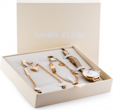 Daniel Klein Dāvanu komplekts WATCH DK13022-2 (zl515d) DK13022-2 cena un informācija | Sieviešu pulksteņi | 220.lv
