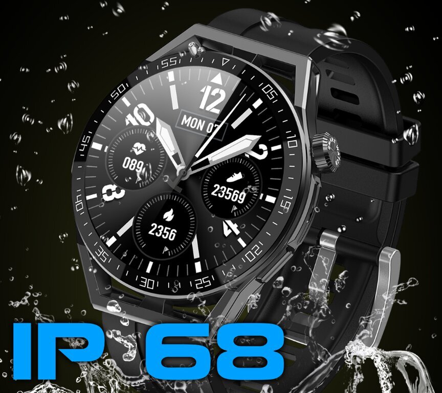 SMARTWATCH MĘSKI Rubicon RNCE88 - WYKONYWANIE POŁĄCZEŃ, WŁASNE TARCZE (sr033c) cena un informācija | Viedpulksteņi (smartwatch) | 220.lv