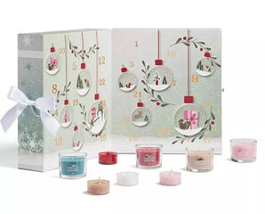 Adventes kalendārs Yankee Candle Snow Globe cena un informācija | Sveces un svečturi | 220.lv