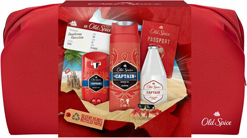 Vīriešu ķermeņa kosmētikas komplekts Old Spice: Zīmuļveida dezodorants, 50 ml +dušas gels, 250 ml + losjons pēc skūšanās, 100 ml cena un informācija | Dezodoranti | 220.lv