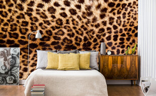 Fototapetes - Leoparda āda 375x250 cm cena un informācija | Fototapetes | 220.lv