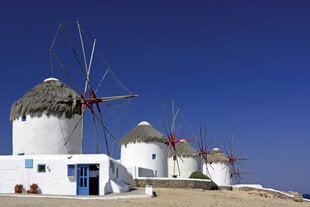 Fototapetes - Vējdzirnavas 375x250 cm cena un informācija | Fototapetes | 220.lv