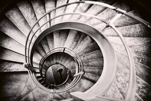 Fototapetes - Spirālveida kāpnes 375x250 cm cena un informācija | Fototapetes | 220.lv