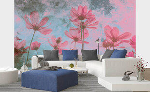 Фотообои - Розовые цветы 375x250 см цена и информация | Фотообои | 220.lv