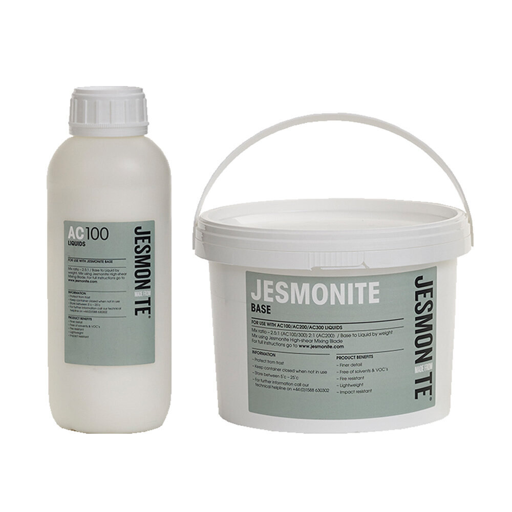 Jesmonite ac100 ūdens bāzes eko-sveķu bāze un šķidrums 2.5+1kg цена и информация | Modelēšanas un zīmēšanas piederumi | 220.lv