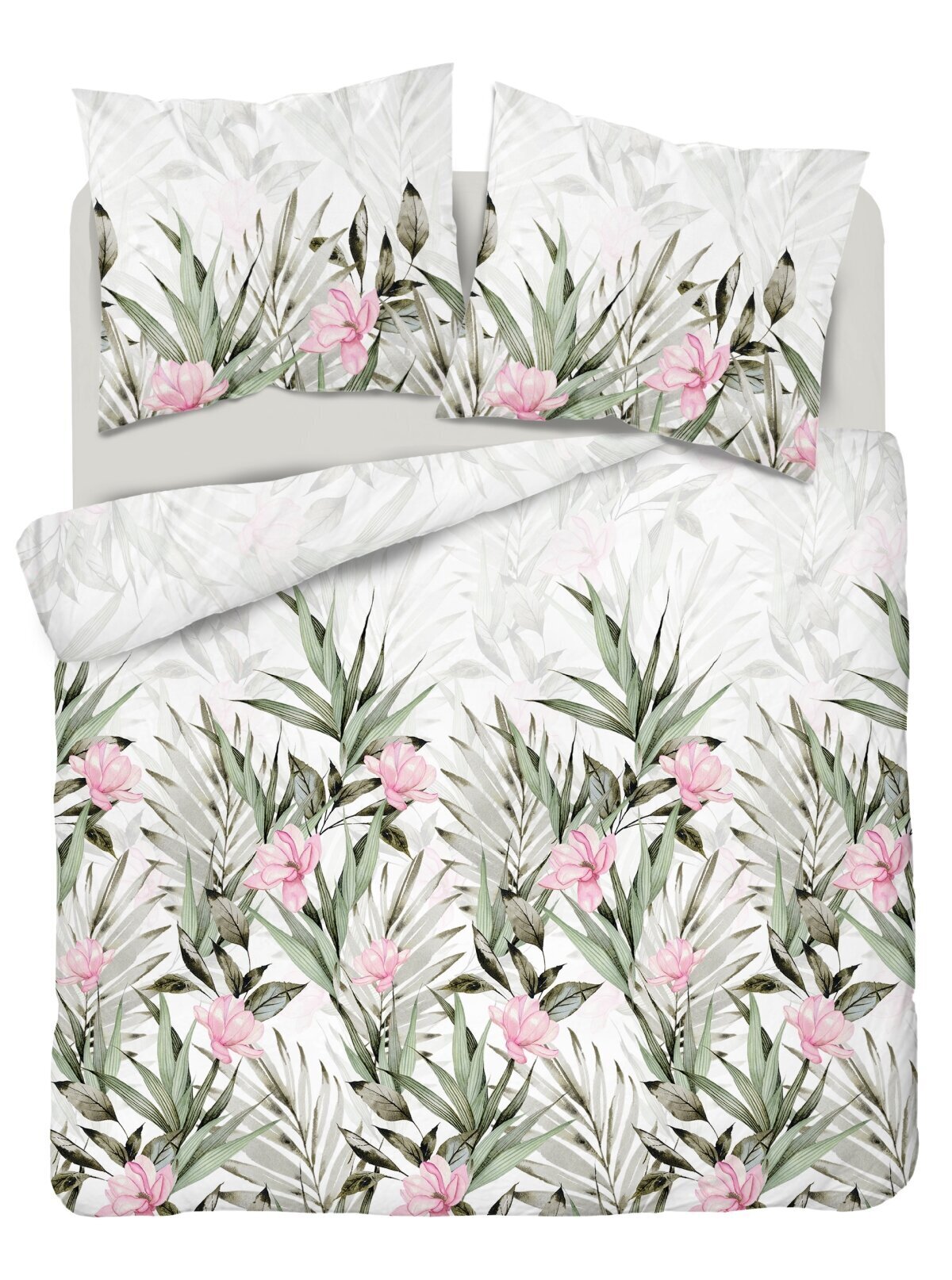 Kokvilnas gultas veļa ar palmu lapām, 140x200 cm. cena | 220.lv
