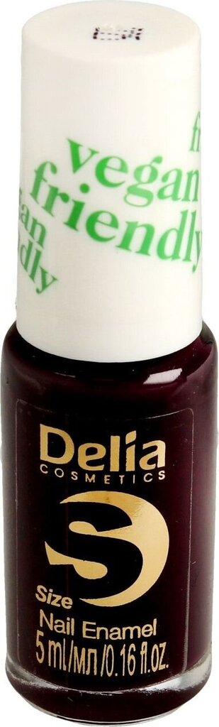 Nagu laka Delia Cosmetics Vegan Friendly Size S, nr 225 Black Berry, 5ml цена и информация | Nagu lakas, stiprinātāji | 220.lv