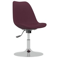 Grozāmie ēdamistabas krēsli, 4 gab., violeta krāsa, audums cena un informācija | Virtuves un ēdamistabas krēsli | 220.lv