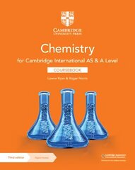 Cambridge International AS & A Level Chemistry Coursebook with Digital   Access (2 Years) 3rd Revised edition цена и информация | Книги по экономике | 220.lv