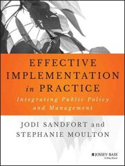 Effective Implementation In Practice: Integrating Public Policy and Management цена и информация | Книги по экономике | 220.lv