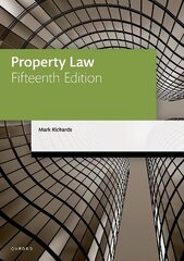 Property Law 15th Revised edition cena un informācija | Ekonomikas grāmatas | 220.lv