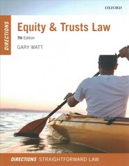 Equity & Trusts Law Directions 7th Revised edition цена и информация | Книги по экономике | 220.lv