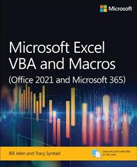 Microsoft Excel VBA and Macros (Office 2021 and Microsoft 365) цена и информация | Книги по экономике | 220.lv