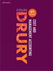 Cost and Management Accounting 9th edition цена и информация | Книги по экономике | 220.lv