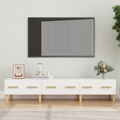 TV skapis, balts, 150x34,5x30cm, apstrādāts koks цена и информация | Тумбы под телевизор | 220.lv