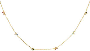 PDPAOLA Apzeltīta sudraba kaklarota ar cirkoniem LA PALETTE Gold CO01-179-U cena un informācija | Kaklarotas | 220.lv
