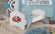 Gulta ADRK Furniture Pepe Red Car, 160x80 cm, balta цена и информация | Bērnu gultas | 220.lv