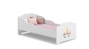 Gulta ADRK Furniture Ximena Unicorn, 140x70 cm, balta cena un informācija | Bērnu gultas | 220.lv