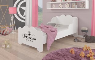 Gulta ADRK Furniture Ximena Princess Black, 160x80 cm, balta cena un informācija | Bērnu gultas | 220.lv