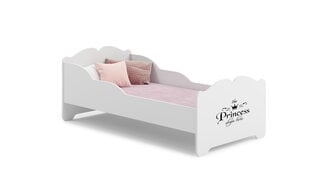 Gulta ADRK Furniture Ximena Princess Black, 160x80 cm, balta cena un informācija | Bērnu gultas | 220.lv