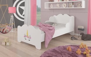 Кровать ADRK Furniture Ximena Unicorn, 160x80 см, белый цвет цена и информация | Детские кровати | 220.lv