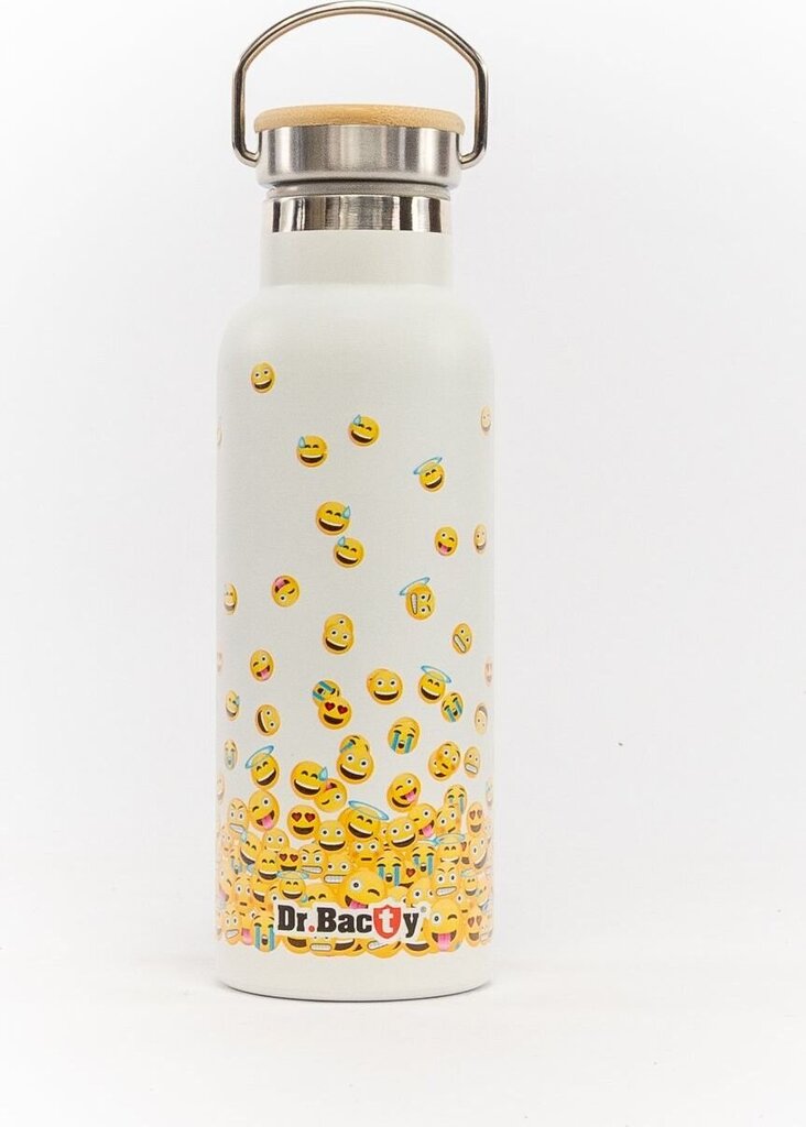 Termo pudele Dr. Bacty Emoticons, 500 ml, dažādu krāsu cena un informācija | Termosi, termokrūzes | 220.lv