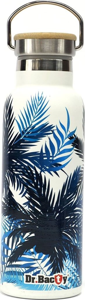 Termo pudele Dr. Bacty Blue Palms, 500 ml, dažādu krāsu cena un informācija | Termosi, termokrūzes | 220.lv