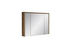 Шкафчик-зеркало в ванную комнату без подсветки, дуб Hunton, 75x100x16 см цена и информация | Шкафчики для ванной | 220.lv