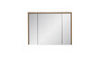 Vannasistabas skapis-spogulis bez apgaismojuma, ozols Hunton 75x100x16 cm HAMPTON cena un informācija | Vannas istabas skapīši | 220.lv