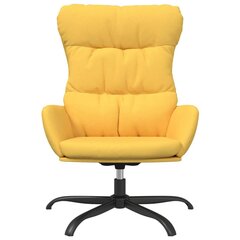 Atpūtas krēsls, sinepju dzeltens, audums cena un informācija | Atpūtas krēsli | 220.lv