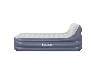 Надувной матрас SleekFlow™ с изголовьем и воздушным насосом Bestway® TriTech™ 226 x 152 x 84 см цена и информация | Надувные матрасы и мебель | 220.lv