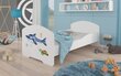 Gulta ADRK Furniture Pepe Sea Animals, 140x70 cm, balta цена и информация | Bērnu gultas | 220.lv