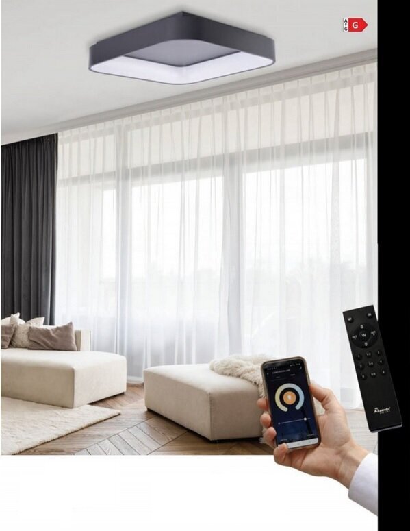 Griestu lampa AZzardo Solvent s smart AZ4005 cena un informācija | Griestu lampas | 220.lv