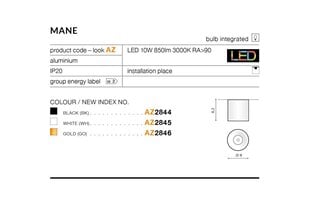 Griestu lampa AZzardo Mane AZ2844 cena un informācija | Griestu lampas | 220.lv