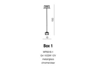 Подвесной светильник Azzardo Box AZ0036 цена и информация | Люстры | 220.lv