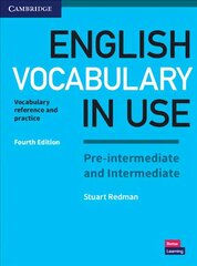 English Vocabulary in Use Pre-intermediate and Intermediate Book with Answers цена и информация | Учебный материал по иностранным языкам | 220.lv