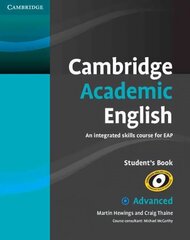Cambridge Academic English C1 Advanced Student's Book cena un informācija | Svešvalodu mācību materiāli | 220.lv